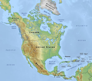 north america map